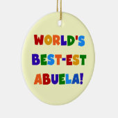 Helle T-Shirts des Gut-est Abuela der Welt Farb Keramik Ornament (Rechts)
