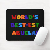 Helle T-Shirts des Gut-est Abuela der Welt Farb Mousepad (Mit Mouse)