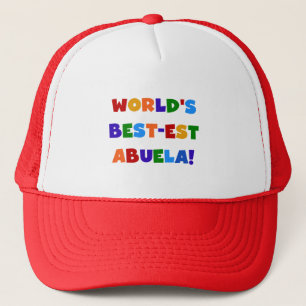 Helle T-Shirts des Gut-est Abuela der Welt Farb Truckerkappe