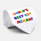 Helle T-Shirts des Gut-est Memaw der Welt Farb Krawatte (Gerollt)