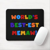 Helle T-Shirts des Gut-est Memaw der Welt Farb Mousepad (Mit Mouse)