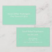 Helle tadellose Farbe Visitenkarte (Vorne/Hinten)