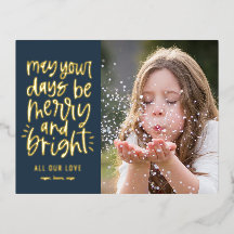 Helle Tage bearbeitbare farbenfrohe Feiertage Post