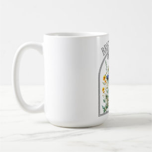 Helle Tage Vorn Wildblume Kaffeetasse