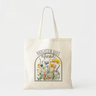 Helle Tage Vorn Wildblume Tragetasche