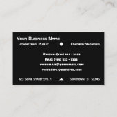 Helle Technologie-Digital-Visitenkarte Visitenkarte (Rückseite)