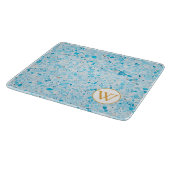 Helle Terrazzo-Steinschneidebrett Schneidebrett (Ecke)