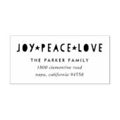 Helle Tidings Holiday Rücksendeadresse Permastempel (Design)