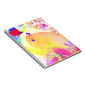 Helle Tie-Dye Vögel Notizblock (Rechte Seite)