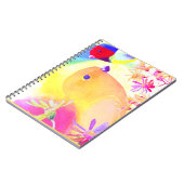 Helle Tie-Dye Vögel Notizblock (Linke Seite)