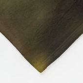 Helle, tiefgelbe Blumen mit Schmetterling Fleecedecke (Ecke)