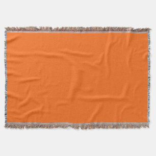 Helle Tiger Orange Solid Color Print Decke