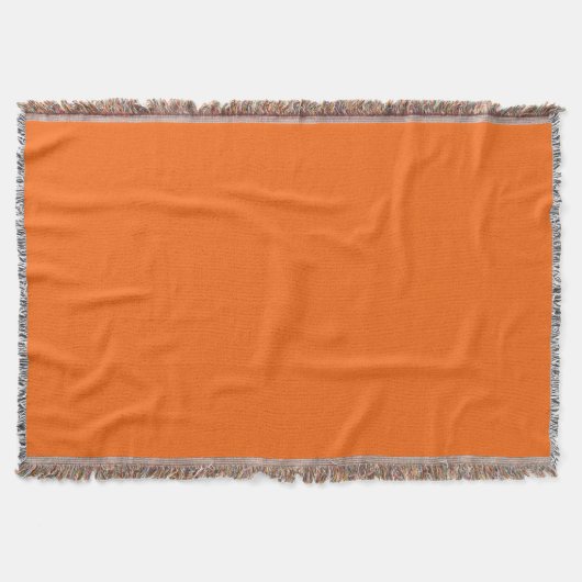 Helle Tiger Orange Solid Color Print Decke (Vorderseite)