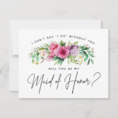 Helle Trauzeugin Einladung (Vorderseite)