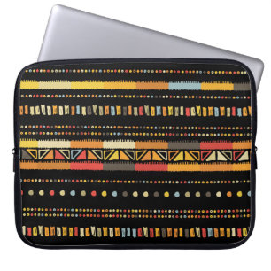 Helle Tribal Streifen Handgefertigte Muster Laptopschutzhülle
