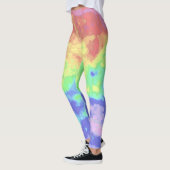Helle Trippy Retro Groovy Boho Hippie Rainbow Leggings (Links)