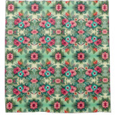 Helle Tropen Duschvorhang (Vorderseite)