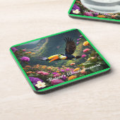 "Helle Tropen" Getränkeuntersetzer (Linke Seite)