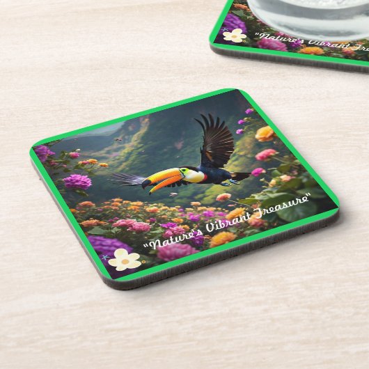 "Helle Tropen" Getränkeuntersetzer (Linke Seite)