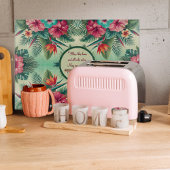 Helle Tropen, individualisierbares Glas Schneidebrett