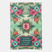 Helle Tropen individuell anpassbar Geschirrtuch (Vertikal)