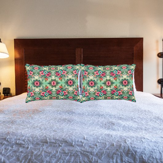 Helle Tropen Kissenbezug