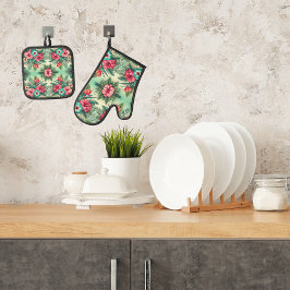 Helle Tropen Ofenhandschuh & Topflappen-Set