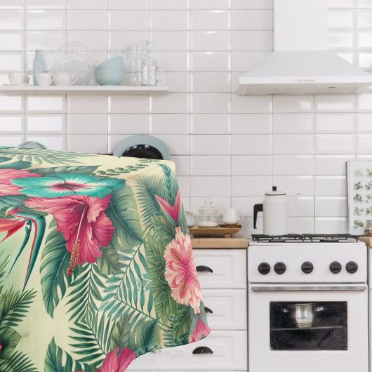 Helle Tropen Tischdecke