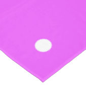 Helle tropisch rosa, weiße Polka-Streifen Tischdecke (Schrägansicht)