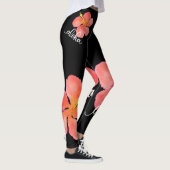 Helle, tropische BlumenAloha Hibiskus-Leggings Leggings (Rechts)