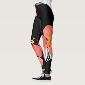 Helle, tropische BlumenAloha Hibiskus-Leggings Leggings (Links)