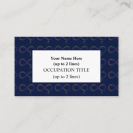 Helle tropische Funkfrequenzen Unendlichkeit Herz Visitenkarte