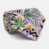 Helle tropische hawaiianische Darstellung, Krawatte (Gerollt)