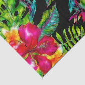 Helle tropische Hibiskus Blätter Luau Party Seidenpapier (Ausschnitt)