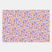 Helle tropische Muschel, handgezeichnet Muster Geschenkpapier Set (Vorderseite)