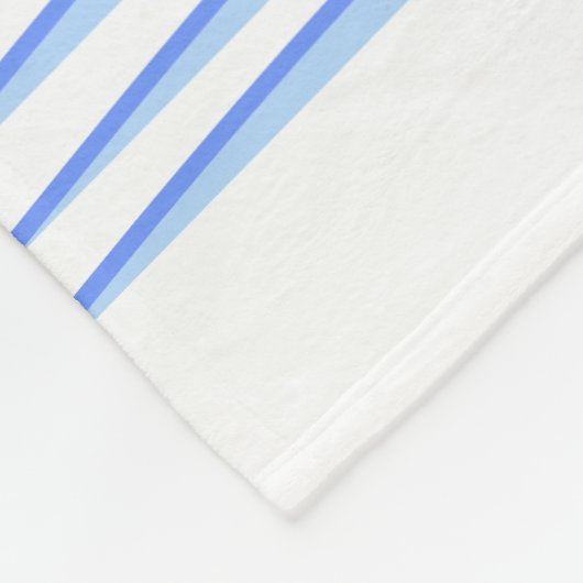 Helle tropische Palmen, Sonne und Wellen Fleecedecke (Ecke)