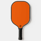 Helle True Orange Solid Color Pickleball Schläger (Rückseite)