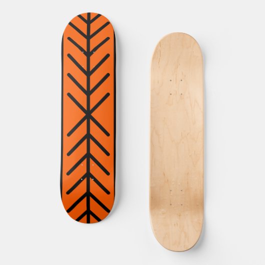 Helle True Orange Solid Color Skateboard (Vorderseite)
