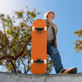 Helle True Orange Solid Color Skateboard