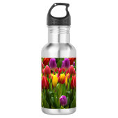 Helle Tulips Edelstahlflasche (Vorderseite)