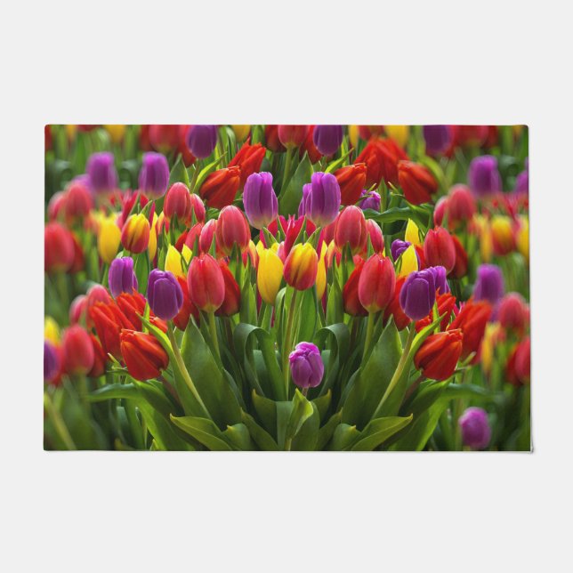 Helle Tulips Fußmatte (Vorderseite)