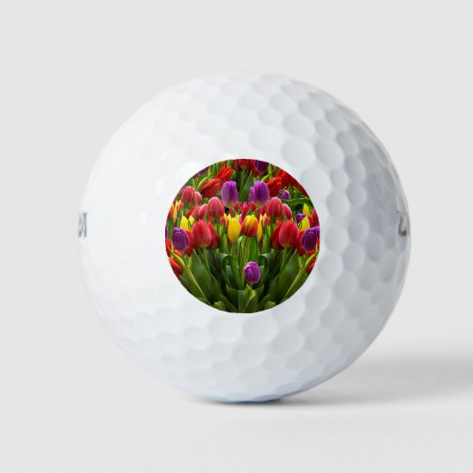 Helle Tulips Golfball (Vorderseite)