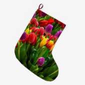 Helle Tulips Großer Weihnachtsstrumpf (Vorderansicht (hängend))