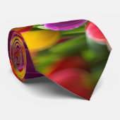 Helle Tulips Krawatte (Gerollt)