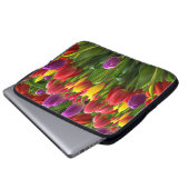 Helle Tulips Laptopschutzhülle (Vorne Knopf)