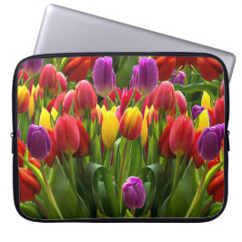 Helle Tulips Laptopschutzhülle