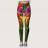 Helle Tulips Leggings (Vorderseite)
