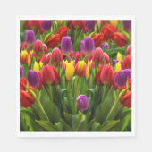 Helle Tulips Serviette (Vorderseite)