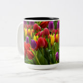 Helle Tulips Zweifarbige Tasse (Vorderseite Links)