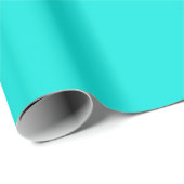 Helle türkisfarbene Farbe Geschenkpapier (Rolleneckpunkt)